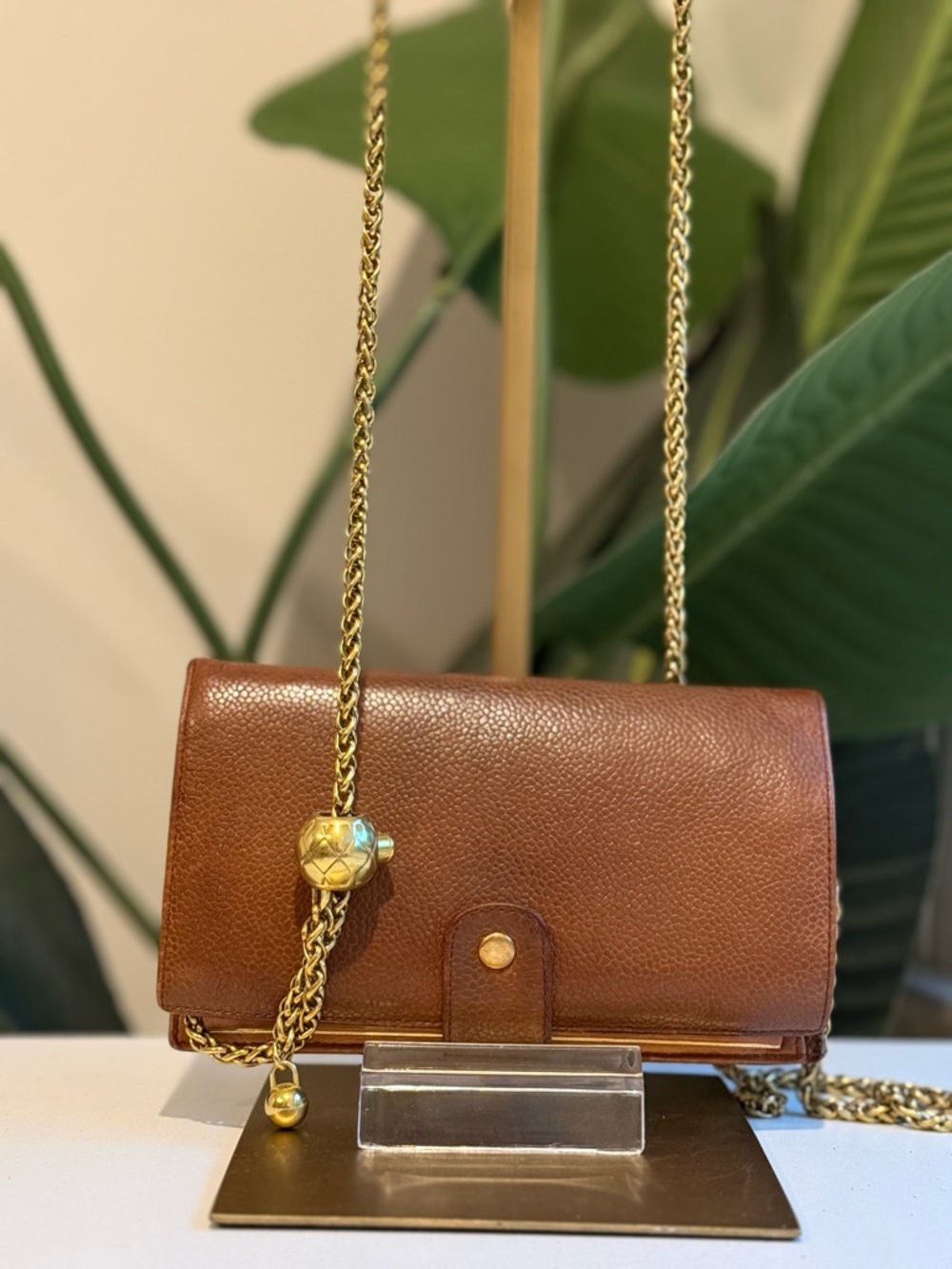 Chanel Caviar Brown Leather Wallet’ - Picture 3 of 7